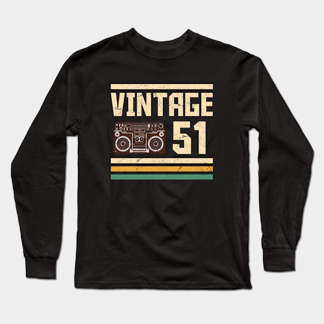 Vintage 1951 Long Sleeve T-Shirt by hoopoe